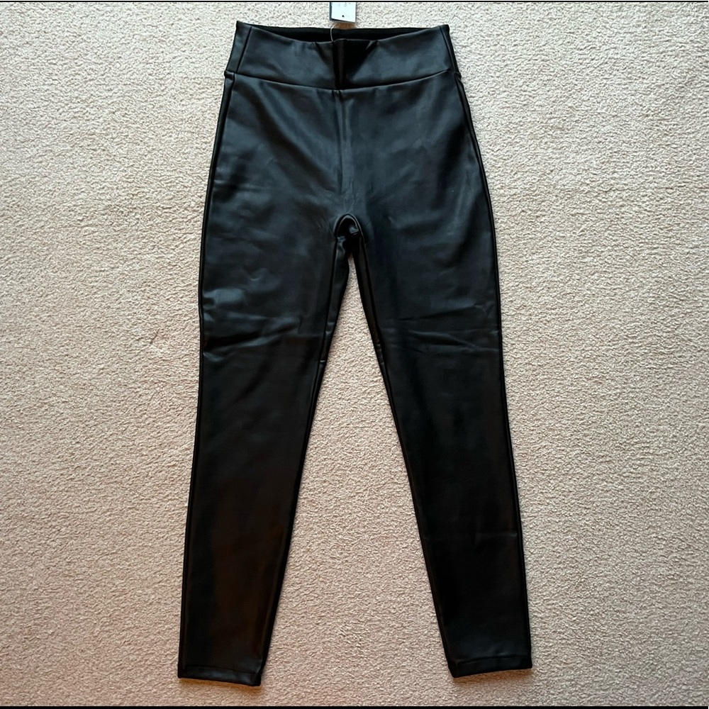 Abercrombie & Fitch Black Faux Leather Leggings